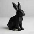 thumbnail image 2 of Rabbit Statue Bunny Decor Geometric Arts Modern Figurine, Easter Table Decor, Large Rabbit Figurines Easter Table Centerpiece Decorative Bunny Sculpture Gift for Home Living Room Decor, 2 of 8