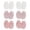 Z04-Pink, variant on Baby Mittens, Toddler Mittens No Scratch Cotton Elastic Wrist Gloves Soft Breathable Scratch Protection Mitts for 6 Pc