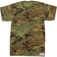 thumbnail image 5 of Woodland Camouflage Short Sleeve T-Shirt with ARMY UNIVERSE Pin - Size X-Small (33"-37"), 5 of 5