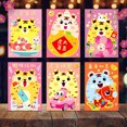 thumbnail image 4 of Coofit 2022 Enveloppe Rouge Chinoise de Poche Dessin Animé 18 Pcs Tigre Rouge Enveloppe Argent Porte-Bonheur, 4 of 10
