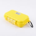 thumbnail image 5 of Waterproof Box Shockproof Dry Storage Box with Hanging Hook Buckle for Fishing Camping Hiking Outdoors , Yellow, 160x100x50mm, 5 of 8