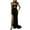 Black, variant on Fesfesfes Women Gowns Sleeveless Strapless Backless Tube Top Evening Long Dress Plus Size $10