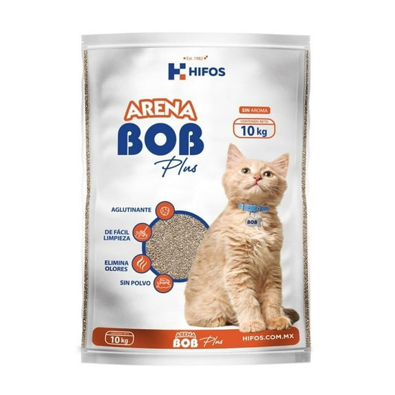 Arena para Gato Hifos Bob Plus Aglutinante 10 kg
