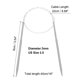 thumbnail image 2 of Aguja de tejer circular de aluminio Uxcell de 16 pulgadas (40 cm) Talla US 2.5 (3 mm), 2 of 6