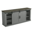 thumbnail image 6 of FESTIVO Farmhouse TV Stand for 75" TV, Entertainment Center, Sliding Barn Door TV Stand, 68 inch TV Console Table, Home Living Room Media Console with Adjustable Shelf - Grey, 6 of 8