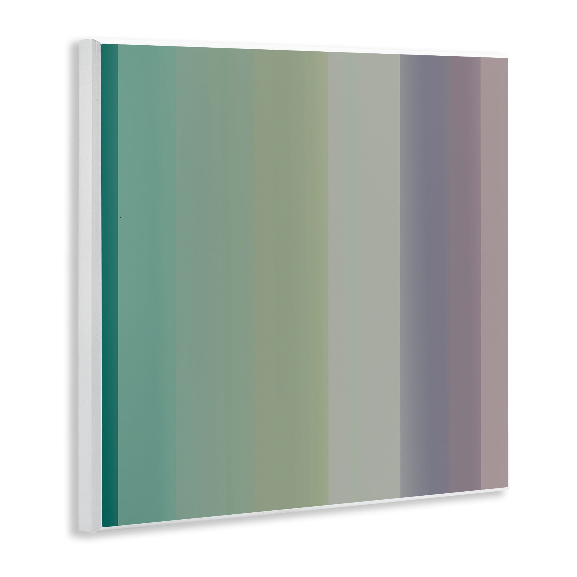 Stupell Industries Green & Purple Gradient Abstract Painting Unframed Art Print Wall Art, 12 x 12