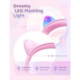 thumbnail image 2 of Auriculares iClever para niños con orejas de gato, LED, se iluminan Meow Donut, 2 of 6