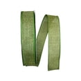 thumbnail image 1 of Reliant Ribbon 92573W-043-09K Everyday Linen Value Wired Edge Ribbon - Moss - 1.5 in. x 50 yards, 1 of 1