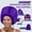 Purple, variant on Purple Bonnet Hair Dryer Diffuser Attachment For Curly Hair Deep Conditioning