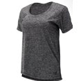 thumbnail image 2 of Women's New Balance Core Black Heathered T-Shirt Small, 2 of 3