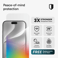thumbnail image 3 of ZAGG InvisibleShield Glass Screen Protector with Blue Light Filter for Apple iPhone 18 Pro Max & 17 Pro Max with PerfectFit™ Installation, 3x Stronger Glass, Impact & Scratch Protection, 3 of 10