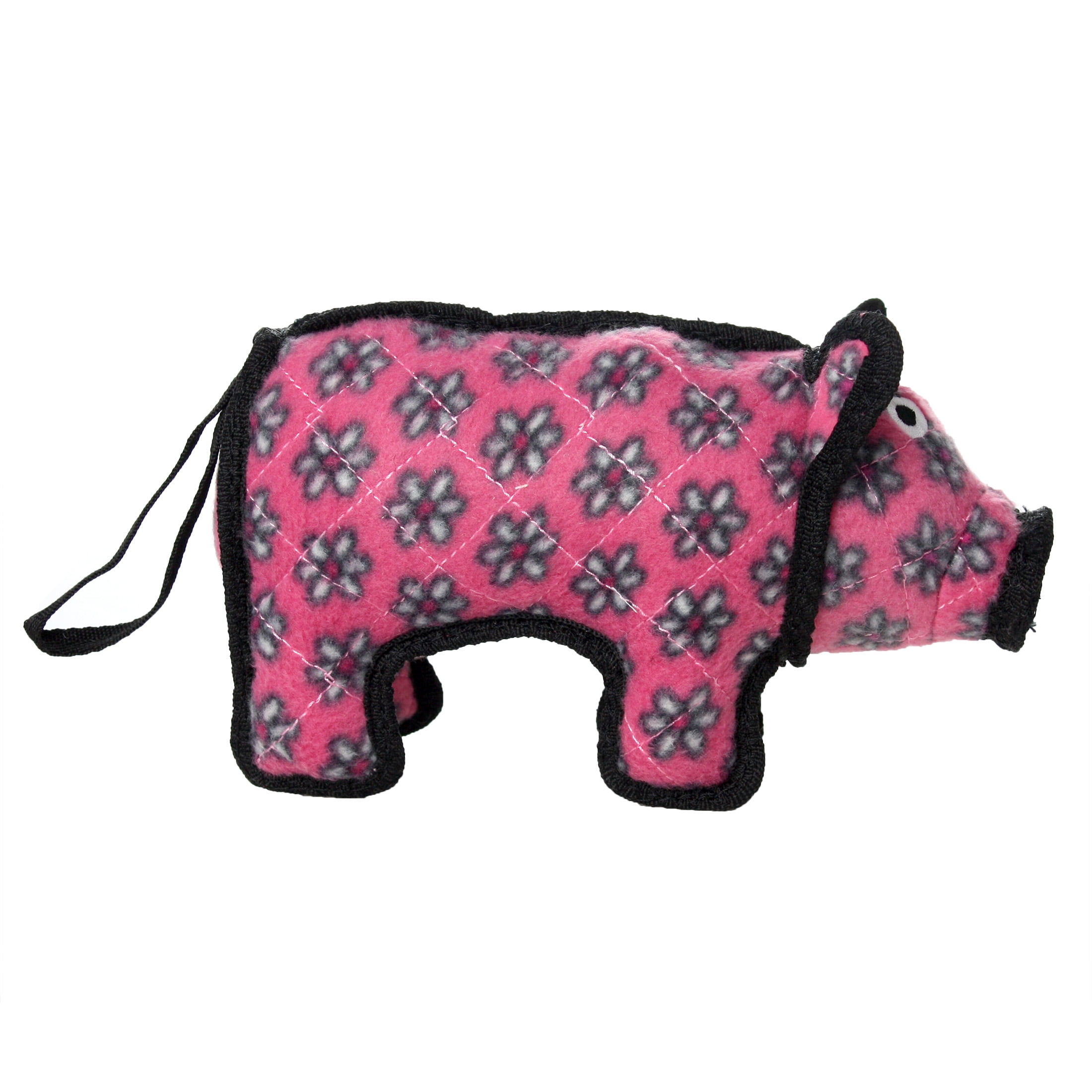 Tuffy Jr Barnyard Pig Durable Plush Squeaky Dog Toy
