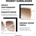 thumbnail image 5 of FEISEDY Women Oversized Square Sunglasses Pearl Design Ladies 2021 New Luxury Fashion Big Shades B2747, 5 of 15