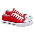 thumbnail image 3 of Zapatilla casual de lona urbana para mujer roja - 7078, 3 of 4