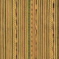 thumbnail image 1 of Ahgly Company Indoor Square Abstract Brown Modern Area Rugs, 7' Square, 1 of 4