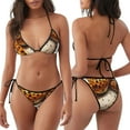 thumbnail image 3 of Fotbe Cartoon Cheetah With Attitude Traje de Baño para Mujer de Dos Piezas – Bikini Sexy de Tirantes Tipo Halter con Diseño Triangular, 3 of 6