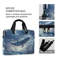 thumbnail image 4 of FORMRS 16" Laptop Bag Carrying Sleeve Case with Handle Travel Shoulder Briefcase, Night Floating Whale, 4 of 8