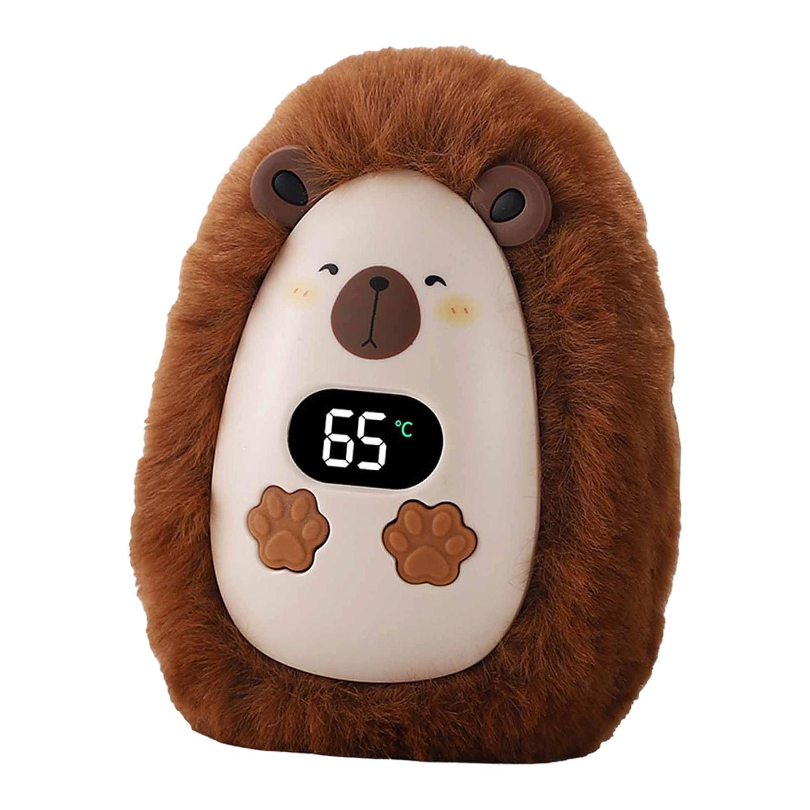harayaa Electric Hand Warmer Hand Warming Handwarmer USB Rechargeable for Camping Winter Dark Brown