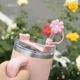 thumbnail image 2 of Abalorio de letra para taza Stanley, cadena de flores rosas, accesorios para asa de botella de agua, vaso, inicial personalizada, nombre, identificación, decoración, 2 of 5