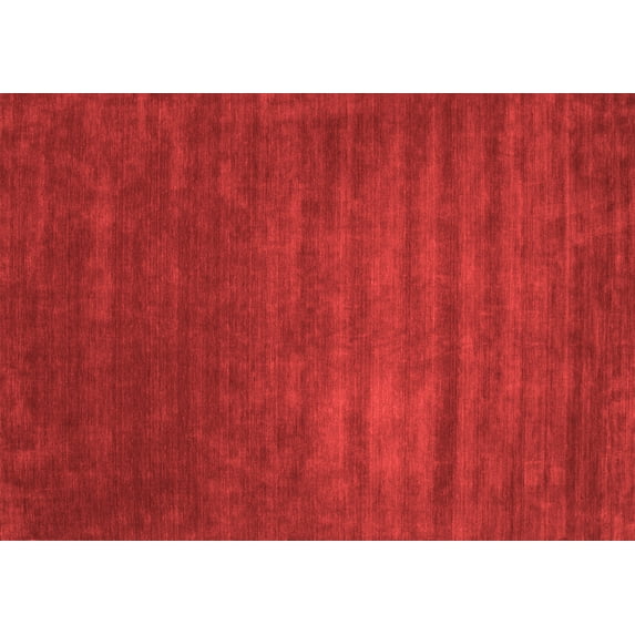 Ahgly Company Indoor Rectangle Abstract Red Contemporary Area Rugs, 2' x 4'