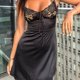 thumbnail image 1 of Vestido De Mujer Vestidos casuales de verano Vestido de encaje sin mangas A-Line para fiesta navideña (Negro L) Cgtredaw Para estrenar, 1 of 1