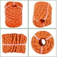 thumbnail image 3 of Double Braid Polyester Rope Pulling Rope Tree Cutting Ropes Multipurpose Bull Rigging 1/2 Inch x 100 Feet Orange, 3 of 5