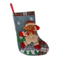 thumbnail image 2 of 12" Christmas Stocking Classic Large Stockings Santa Snowman Reindeer Bear Xmas Character for Family Holiday Christmas Party Decorations, 2 of 3