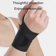 thumbnail image 4 of Wrist and Thumb Support Brace Adjustable Wrist Compression Wrap Elastic Breathable Fitness Wrist Brace for Gym Workout grey, 4 of 5