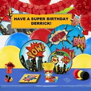 Superhero Comics Party Complete Kit for 16