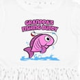 thumbnail image 4 of Inktastic Grandpa's Fishing Buddy (pink) Girls Toddler Dress, 4 of 5