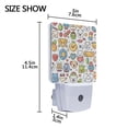 thumbnail image 4 of Cartoon Sport Items Night Light 2 Pack LED Nightlight Plug into Wall Dusk to Dawn Sensor Soft White, 4 of 7
