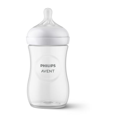 Philips Avent Natural Baby Bottle with Natural Response Nipple , Clear, 9oz, 1pk, SCY903/91