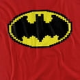 thumbnail image 2 of Batman Pixel Symbol Women's T Shirt, Red, Small, 2 of 6
