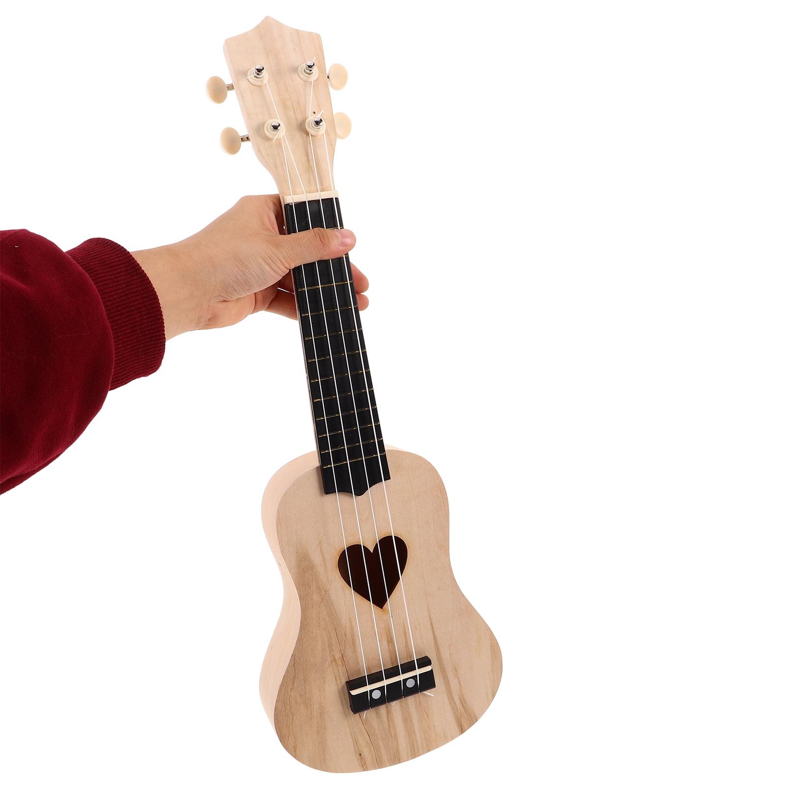 DEEPCRAFF 1Set Ivory Wood DIY Ukulele Making Kit with Accessories for Handcrafted Project