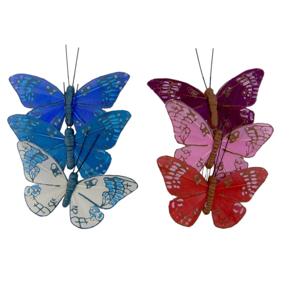 24 Packs: 3 ct. (72 total) Assorted Bright Butterflies by Ashland