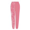 thumbnail image 5 of Pink Wide Leg Lounge Pants Halloween Costumes,Halloween wide leg pants,High waist, soft, comfy, baggy style, with pockets M, 5 of 6