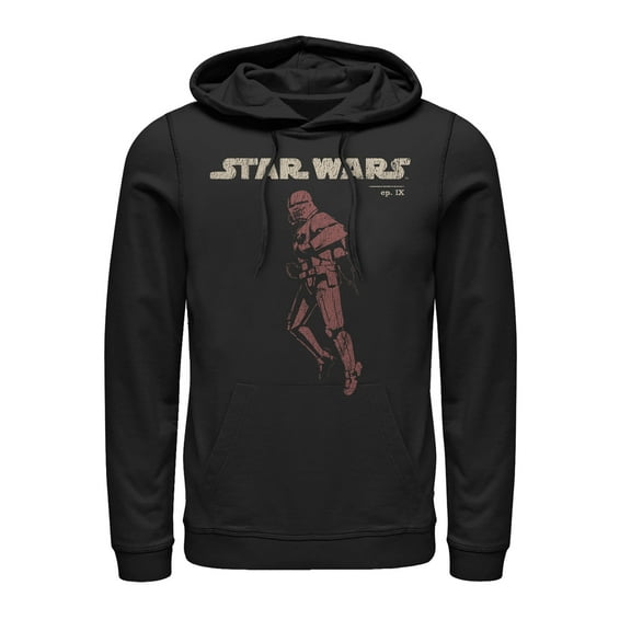 Men's Star Wars: The Rise of Skywalker Retro Sith Trooper Flight Pull Over Hoodie Black Large