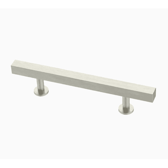 Liberty P37256W-SS 3 3/4" Stainless Steel Square Bar Cabinet Pull