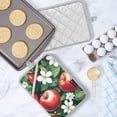 thumbnail image 5 of Yayeee Pot Holders Kitchen Heat Resistant with Pocket 7"x9.8" Cotton Oven Cooking Hot Pads, Red Apple Pattern, 5 of 7