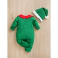 thumbnail image 4 of WIBACKER My First Christmas Baby Boy Girl Cotton Outfit Newborn Elf Santa Costume Set Infant Xmas Cosplay Romper Jumpsuit, 4 of 11