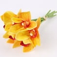 thumbnail image 2 of 12PCS Orchid Stems Artificial Flowers Real Touch Latex Faux Flowers Bunches for Wedding Bouquet Centerpieces Decoration, 2 of 7