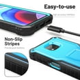 thumbnail image 3 of ExoGuard For Moto G Power 2021 Case, Phone Case with Screen Protector and Kickstand (Blue), 3 of 7