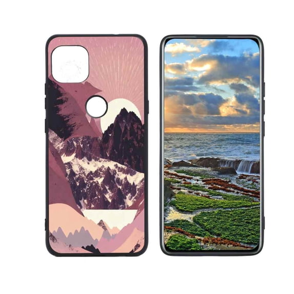 Compatible with Motorola G 5G Phone Case, Mountains-206 Case Men Women, Flexible Silicone Shockproof Case for Motorola G 5G