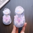 thumbnail image 5 of Duqingm Toddler Fisherman Sandals Toddler Girls Sandals Soft Rubber Princess Flat Shoes Summer Flower Girl Shoes Purple,4.5, 5 of 6