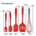 thumbnail image 2 of Juego de espátula de silicona de 5 uds, utensilios de cocina de silicona antiadherentes resistentes al calor, juego de utensilios de cocina duraderos, 2 of 5