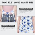 thumbnail image 6 of Pioneer Flower Floral Print Pattern Apron for Women and Men, Cotton Linen Waterproof with Pockets, Adjustable, 33x27 Inch for Kitchen, Gardening, BBQ, Salon, 6 of 6