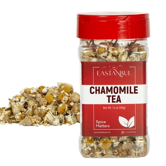 Eastanbul Chamomile Flowers Loose Dried, Flor de Manzanilla, Vegan, 1.4oz