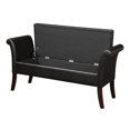 thumbnail image 2 of Convenience Concepts Designs4Comfort Banc de Rangement Espresso Cuir Synthétique, 2 of 2