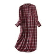 thumbnail image 3 of Extra Long Velvet Pajama Set Cardigan Style Winter Nightgown Cozy Home Wear, 3 of 6