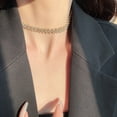 thumbnail image 4 of 1 Uds. Collar de diamantes completo cadena de clavícula con personalidad adecuado para collares decorativos para mujeres, 4 of 5